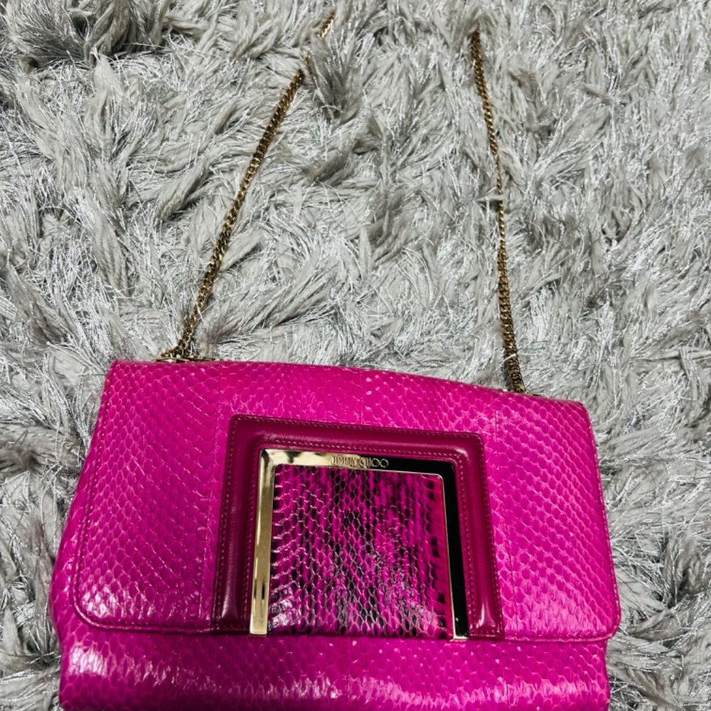 100% Authentic Python Jimmy Choo Bag - image 7